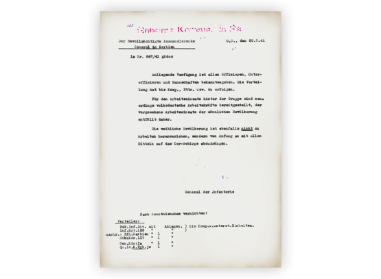 Interessant auch Ihr viertes Dokument: Ein Bericht über die prozentuelle Besetzung der Truppenoffiziersstellen aus 1940.