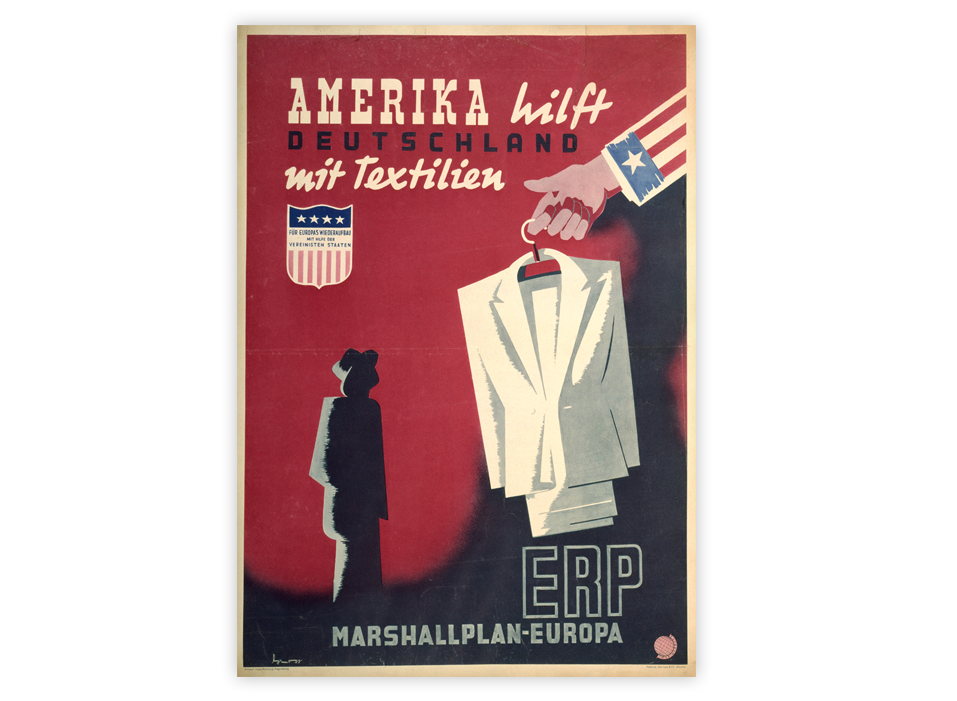 US-amerikanisches Werbeplakat für den Marshallplan aus dem Jahr 1948