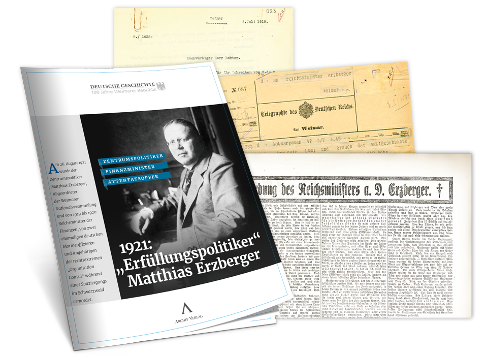 »Erfüllungspolitiker" Matthias Erzberger, 1921«