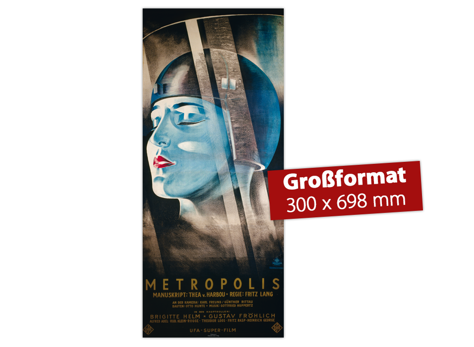 Plakat zum Film »Metropolis« 1926 (30 x 70 cm)