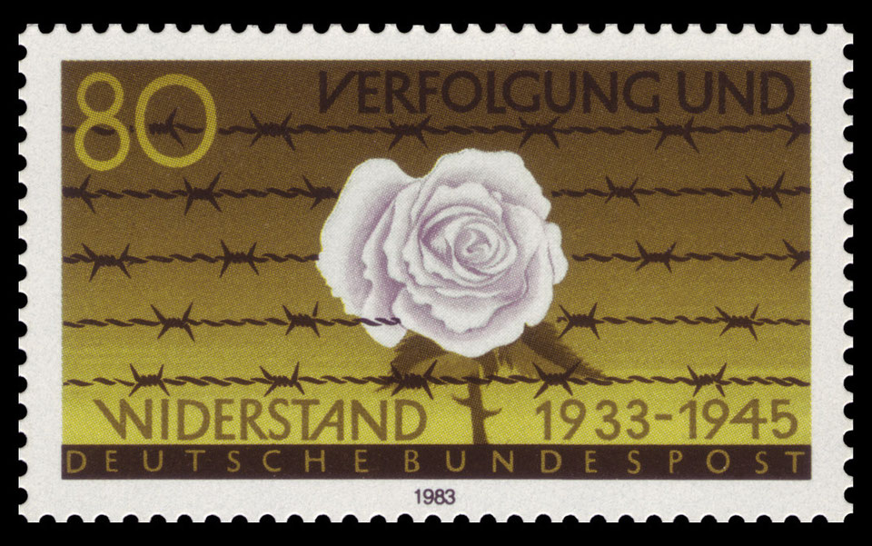 Briefmarke "Verfolgung und Widerstand 1933-1945" von 1983