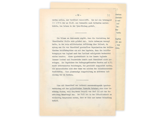 Ihr erstes Dokument: Bericht der Kriegsnachrichtenstelle West-Düsseldorf über die Verwendung der holländischen Tänzerin Mata Hari für den deutschen Nachrichtendienst.