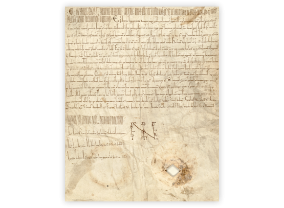 Ihr erstes Dokument: Die Urkunde Kaiser Friedrich I. Barbarossas von 1158 mit der ersten Erwähnung Münchens.