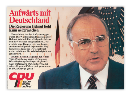Ihr zweites Dokument: Wandzeitung der CDU-Bundesgeschäftsstelle, Abt. Öffentlichkeitsarbeit. März 1983.