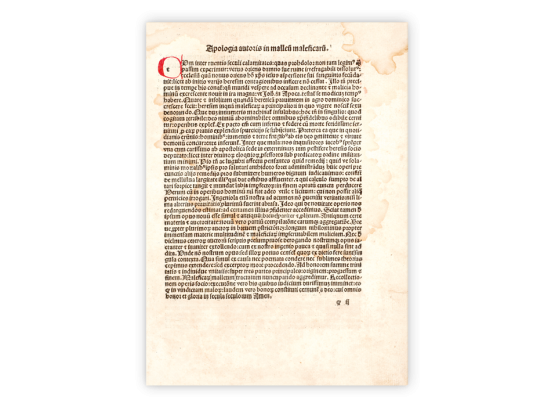 Ihre Startlieferung umfasst dieses schöne Faksimile. Die Abschrift der Bulle "Summis desiderantes affectibus" von Papst Innozenz VIII. aus dem Jahr 1484.