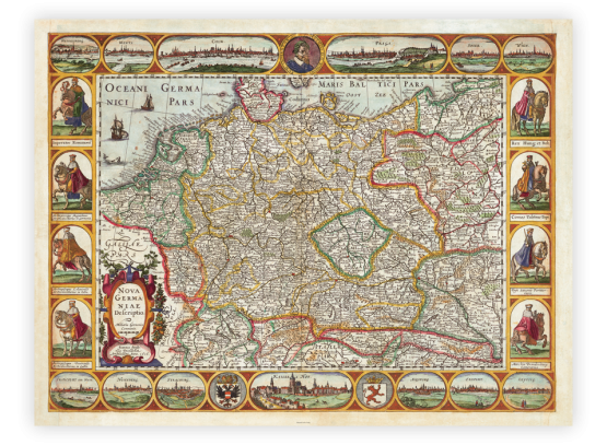 Die "Nova Germaniae Descriptio" gilt als eine der schönsten Landkarten zur deutschen Geschichte!