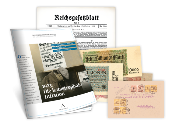 Inflation 1923 - Alles über die Katastrophe der Weimarer Republik erfahren Sie in Ihrer Startlieferung!