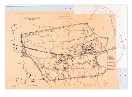 Lageplan des Führerhauptquartiers "Wolfsschanze"