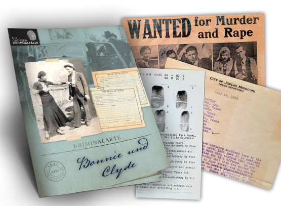 Entdecken Sie spannende Dokumente über das berühmte Gangsterpaar Bonnie und Clyde!